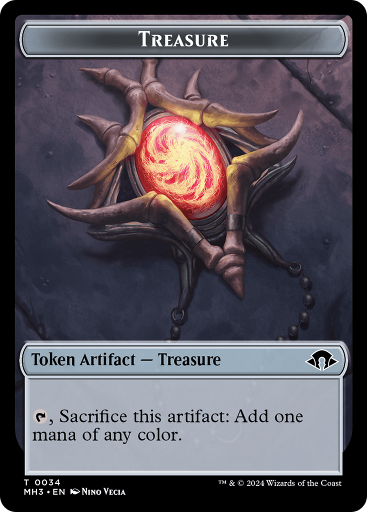 Treasure (Ripple Foil) // Copy Double-Sided Token [Modern Horizons 3 T