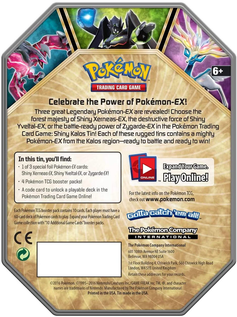 XY: Fates Collide - Shiny Kalos Tin (Xerneas-EX) XY: Fates Collide - Shiny Kalos Tin (Xerneas-EX)
