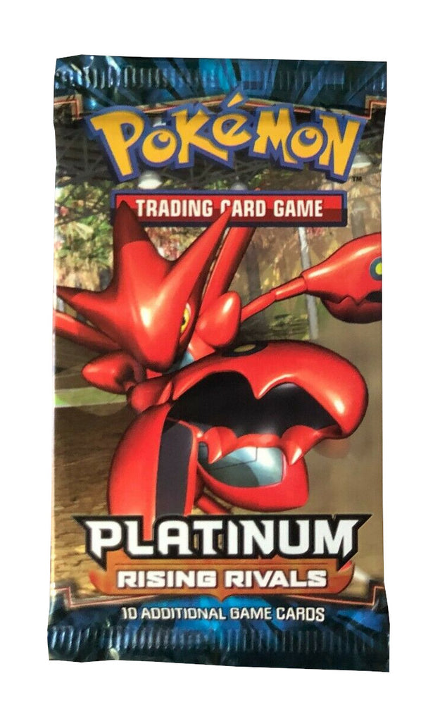 pokemon rising rivals booster pack Pokemon Platinum Rising Rivals Empty Booster Pack Scizor Art WRAPPER ONLY