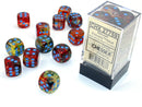 Chessex (27759) Nebula Primary/blue Luminary 16mm d6 Dice Block (12 dice)