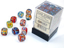 Chessex (27859) Nebula Primary/blue Luminary 12mm d6 Dice Block (36 dice)
