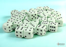 Chessex (25865) Opaque Green/Black 12mm d6 Dice Block (36 dice)