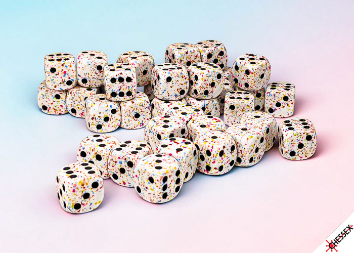 Chessex (25921) Speckled Birthday 12mm d6 Dice Block (36 dice)