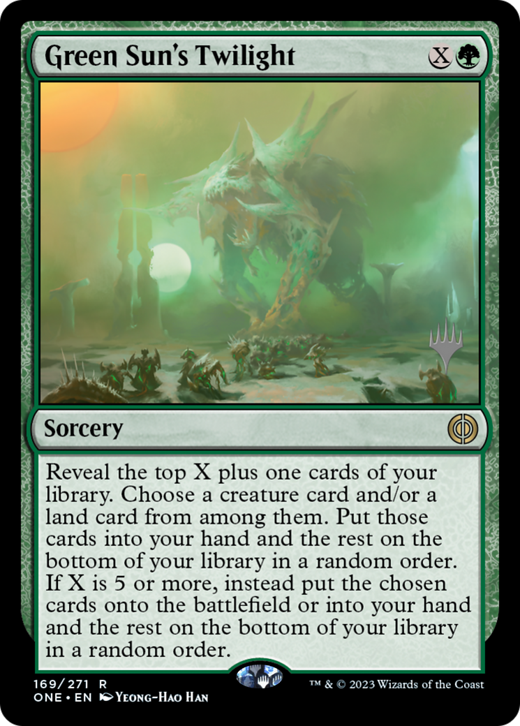 Green Sun's Twilight [Phyrexia: All Will Be One Promos]