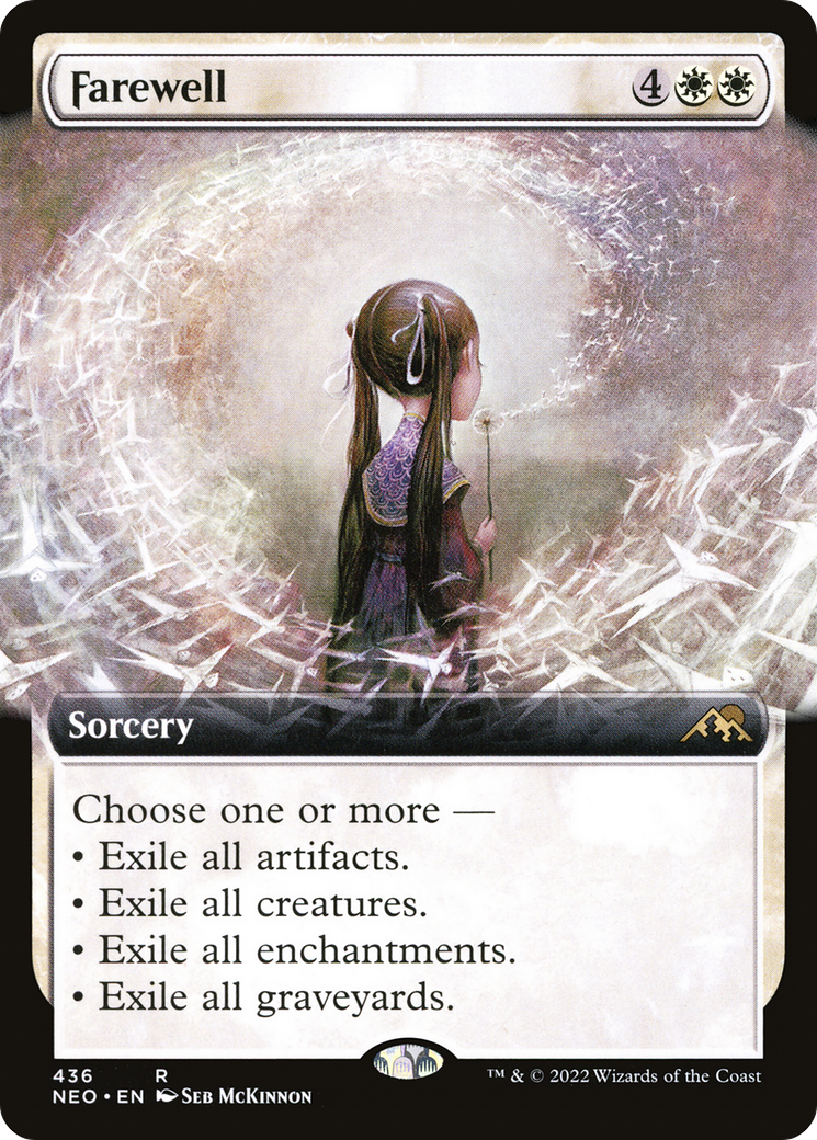 Farewell (Extended Art): (Extended Art) [Kamigawa: Neon Dynasty]