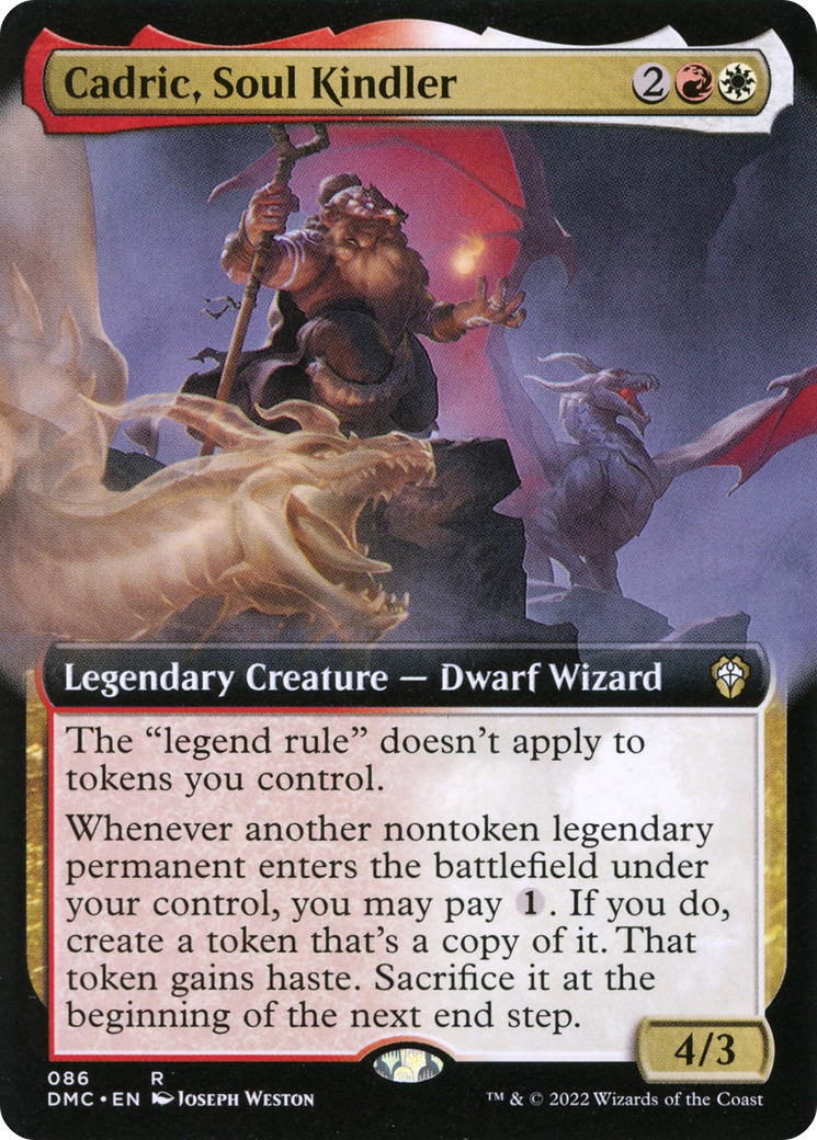 Cadric, Soul Kindler (Extended Art) - Dominaria United Commander: (Extended Art)