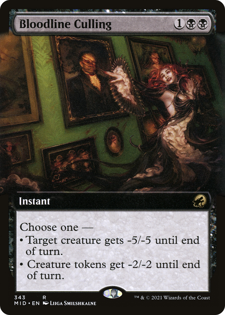 Bloodline Culling (Extended Art) - Innistrad: Midnight Hunt: (Extended Art)