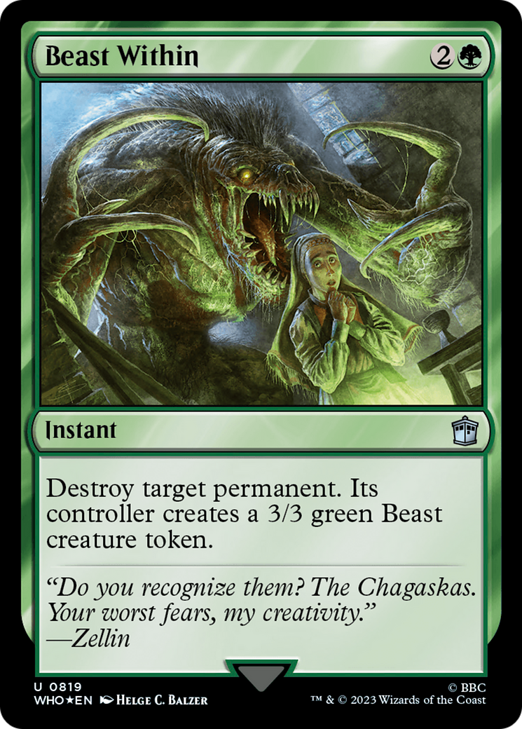 Beast Within (Surge Foil) - Doctor Who Foil