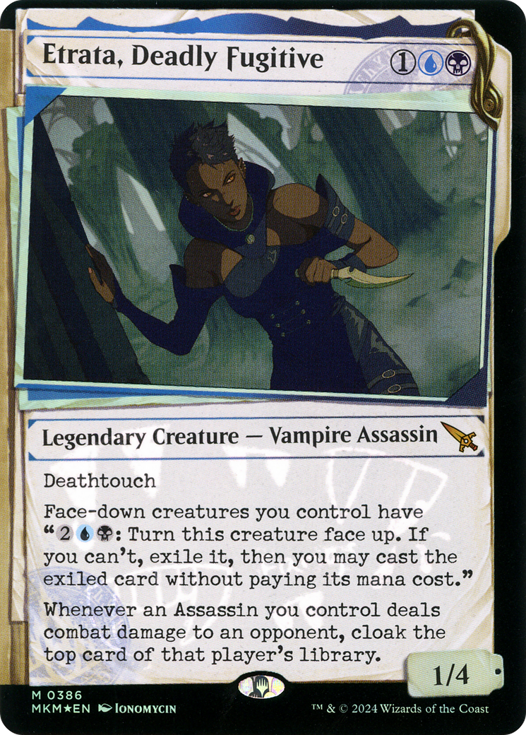 Etrata, Deadly Fugitive (Showcase) (Invisible Ink): (Showcase) [Murders at Karlov Manor] Foil