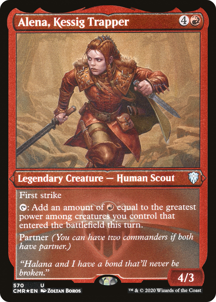 Alena, Kessig Trapper (Foil Etched) - [Commander Legends] Foil