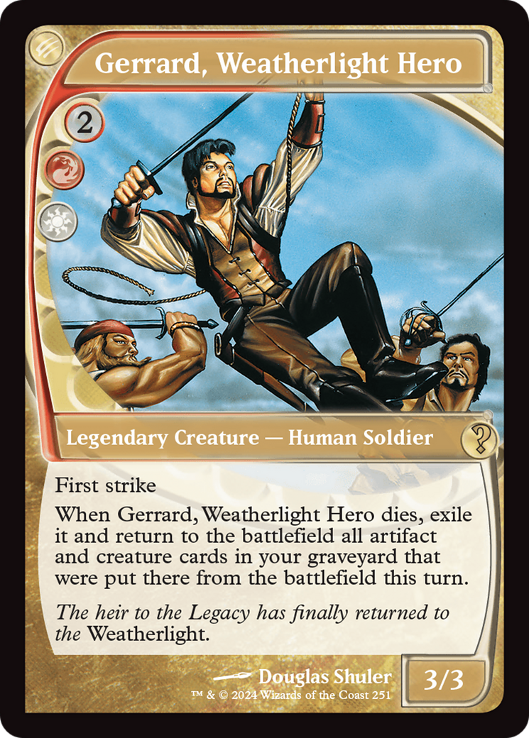 Gerrard, Weatherlight Hero (Future Sight) [Mystery Booster 2] Foil