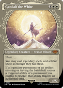 Gandalf the White (Showcase) (Surge Foil): (Showcase) (Borderless) [The Lord of the Rings: Tales of Middle-earth] Foil