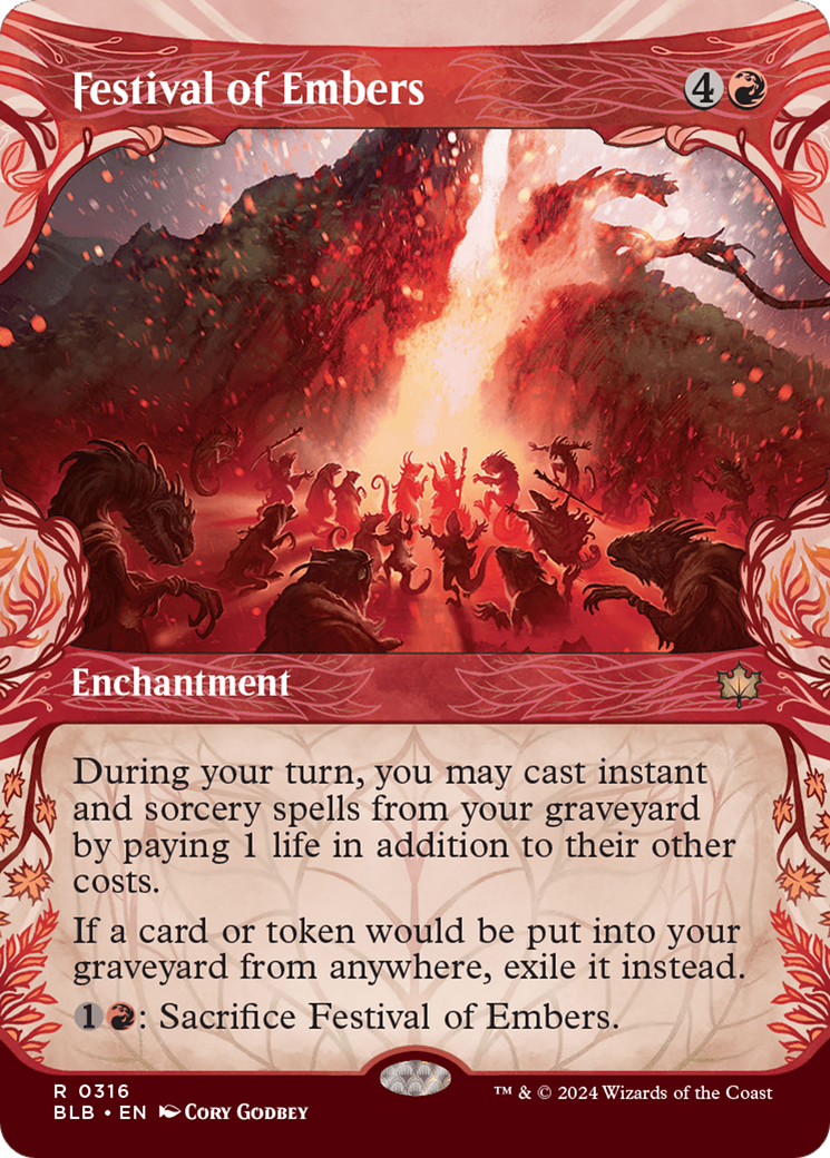 Festival of Embers (Showcase): (Showcase) (Borderless) [Bloomburrow]