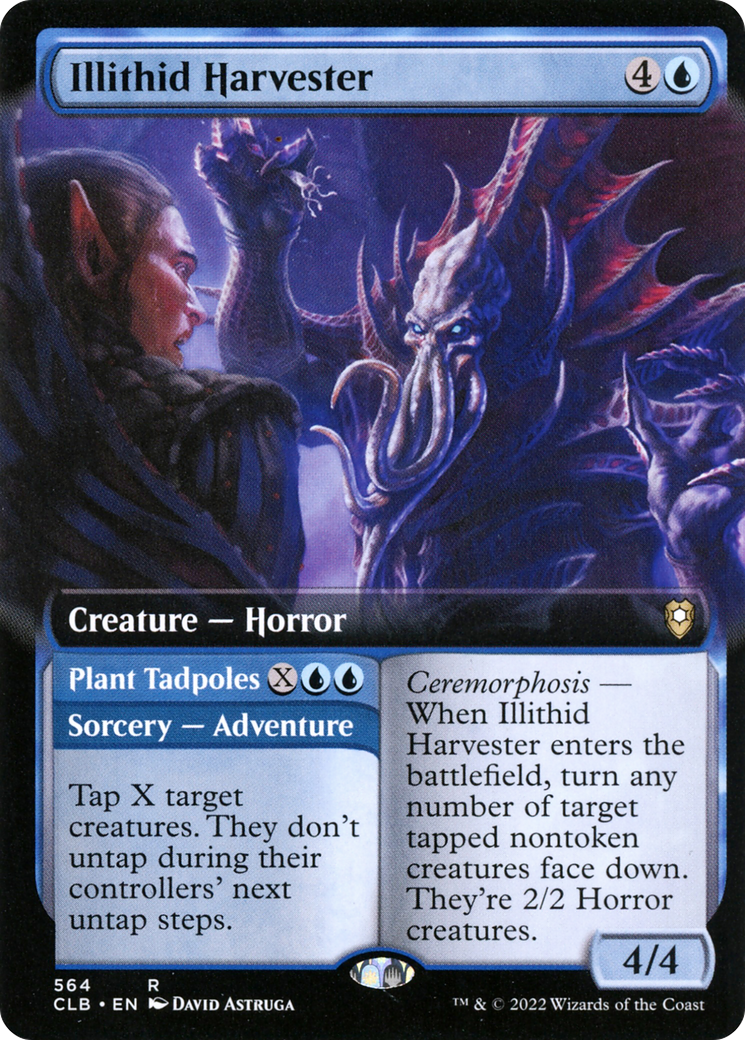 Illithid Harvester (Extended Art): (Extended Art) [Commander Legends: Battle for Baldur's Gate]