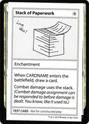 Stack of Paperwork (No PW Symbol) - [Mystery Booster Playtest Cards 2021]