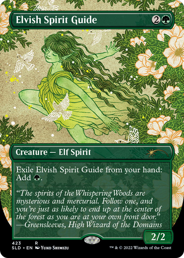 Elvish Spirit Guide (Borderless) [Secret Lair Drop]