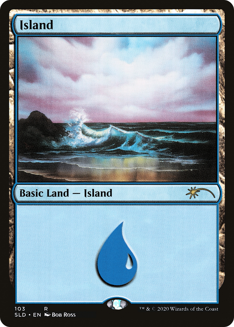 Island (103) (Bob Ross) [Secret Lair Drop]