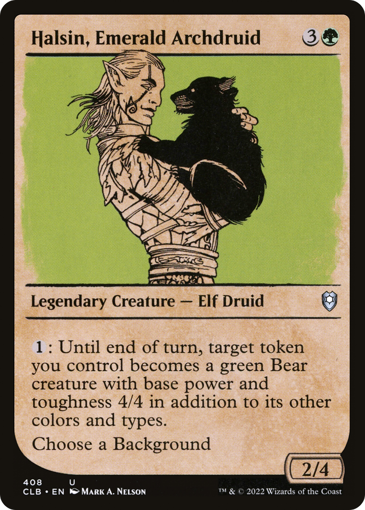 Halsin, Emerald Archdruid (Showcase): (Showcase) [Commander Legends: Battle for Baldur's Gate]