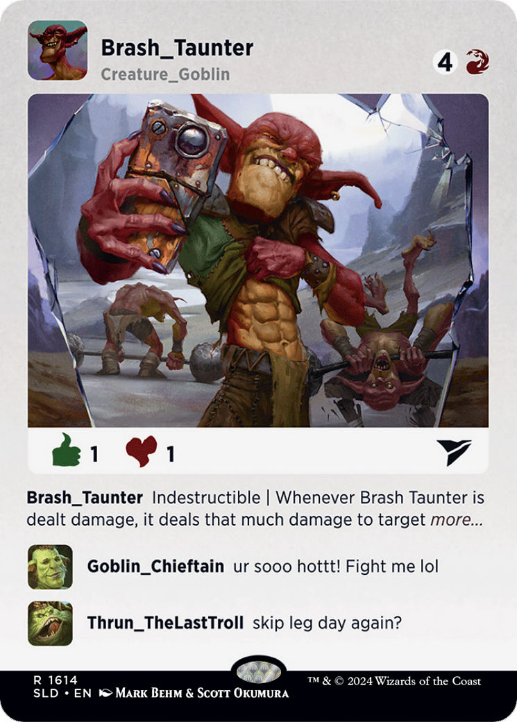 Brash Taunter - Secret Lair Drop (Borderless)