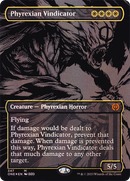 Phyrexian Vindicator (Oil Slick Raised Foil) - [Phyrexia: All Will Be One] (Borderless) Foil