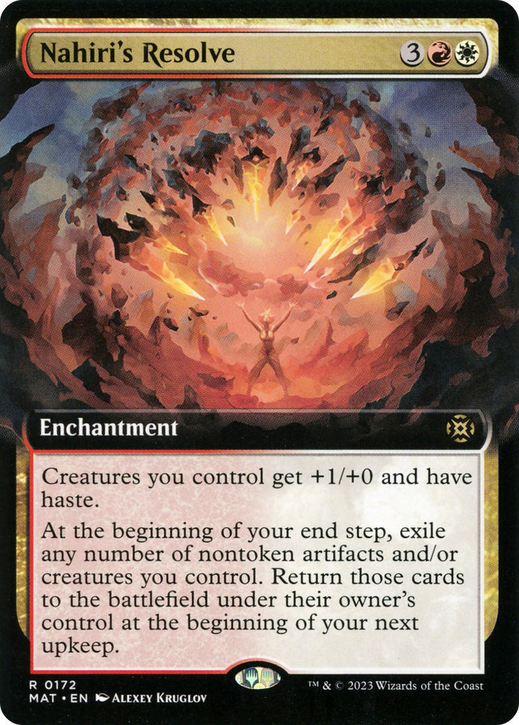 Nahiri's Resolve (Extended Art) - [March of the Machine: The Aftermath]: (Extended Art)