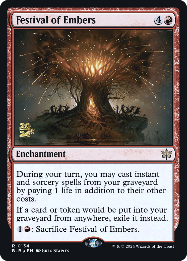 Festival of Embers [Bloomburrow Promos] Foil