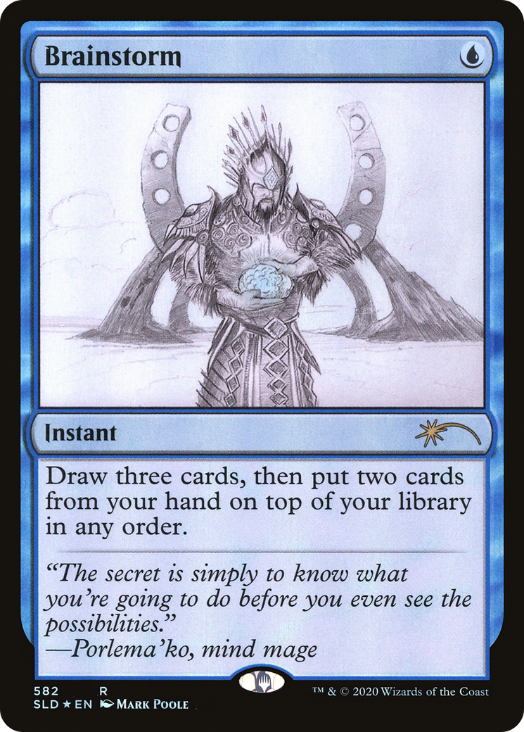 Brainstorm (582) (Sketch Showcase) - Secret Lair Drop Foil