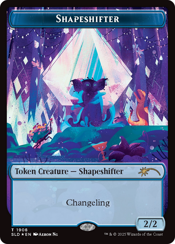 Shapeshifter Token (1908) (Double Rainbow Foil) [Secret Lair Drop] Foil