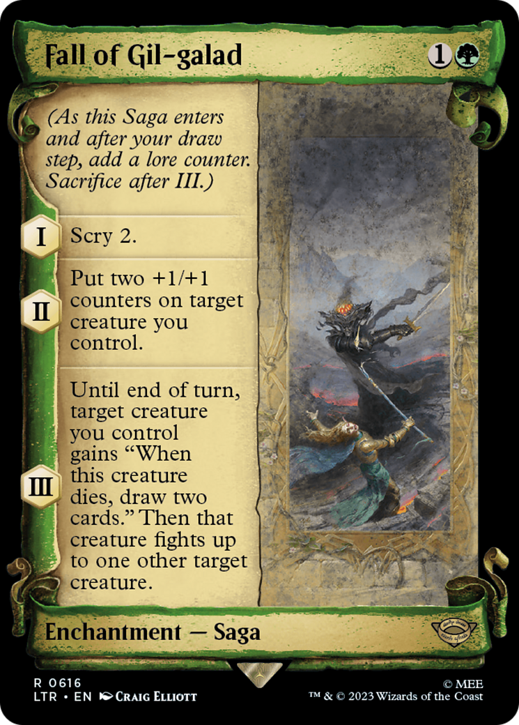Fall of Gil-galad (Showcase Scrolls): (Showcase) [The Lord of the Rings: Tales of Middle-earth]