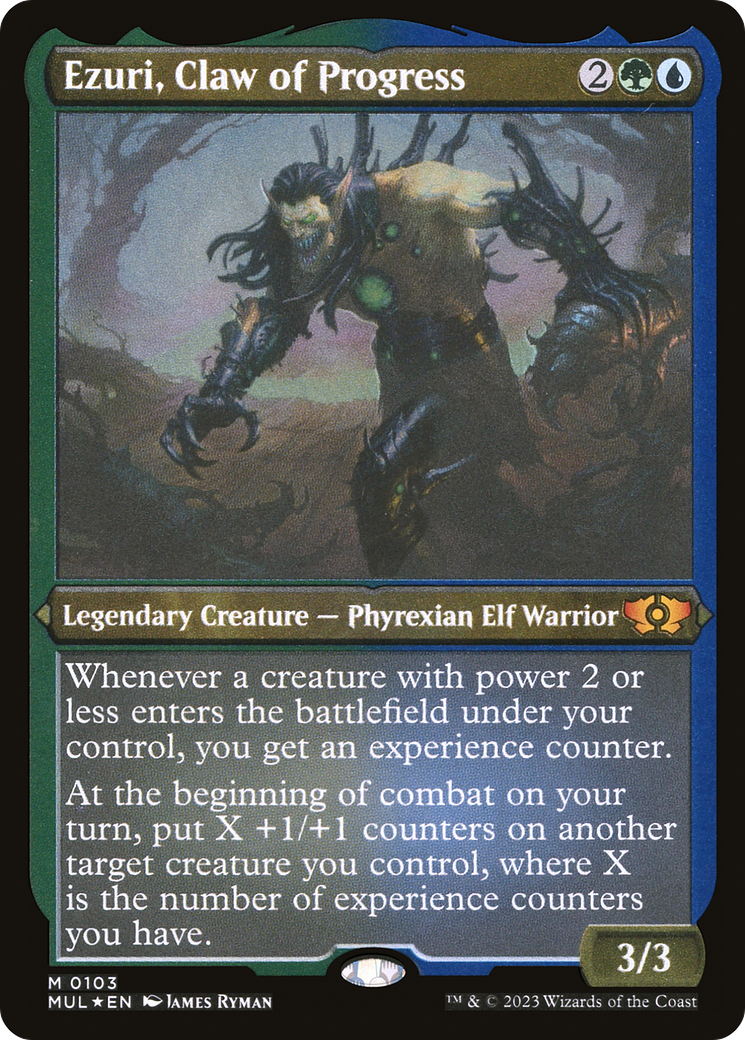 Ezuri, Claw of Progress (Foil Etched) [Multiverse Legends] Foil