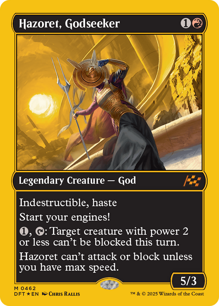 Hazoret, Godseeker (First-Place Foil) [Aetherdrift] Foil