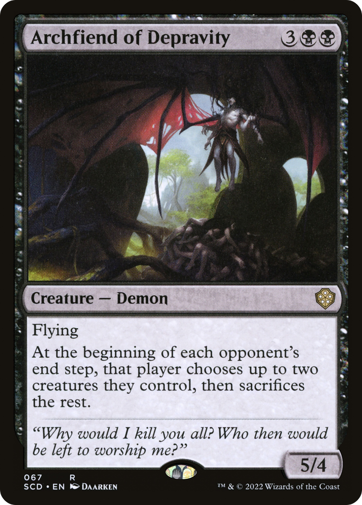 Archfiend of Depravity - [Starter Commander Decks]