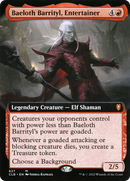 Baeloth Barrityl, Entertainer (Extended Art) - Commander Legends: Battle for Baldur's Gate: (Extended Art)