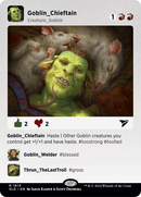 Goblin Chieftain (Borderless) [Secret Lair Drop]