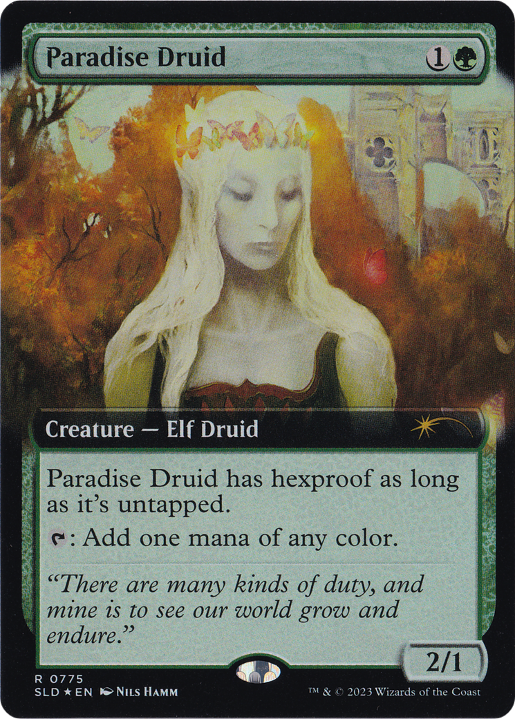Paradise Druid (Extended Art) [Secret Lair Drop]: (Extended Art) Foil