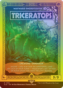 Triceratops - Wayward Swordtooth (Rainbow Foil) [Secret Lair Drop] / Triceratops (Borderless) Foil