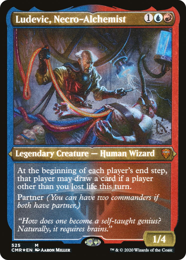 Ludevic, Necro-Alchemist (Foil Etched) - [Commander Legends] Foil