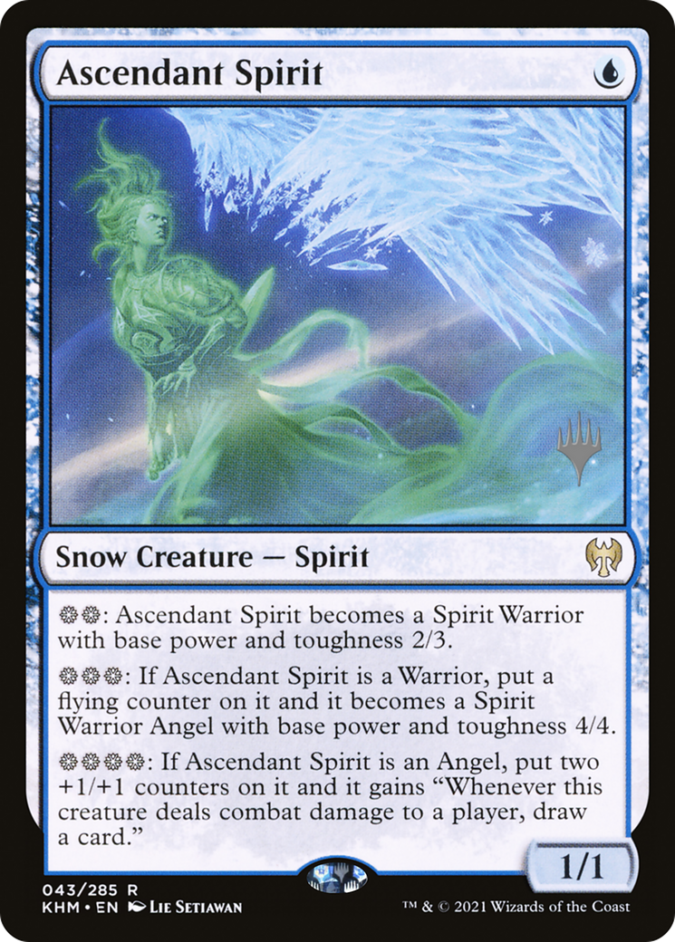 Ascendant Spirit - Kaldheim Promos: (snow)