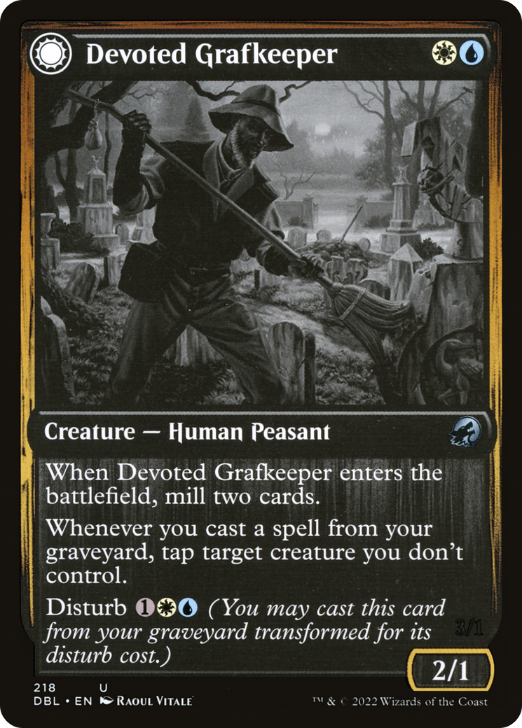 Devoted Grafkeeper: (Double Faced Transform) [Innistrad: Double Feature]