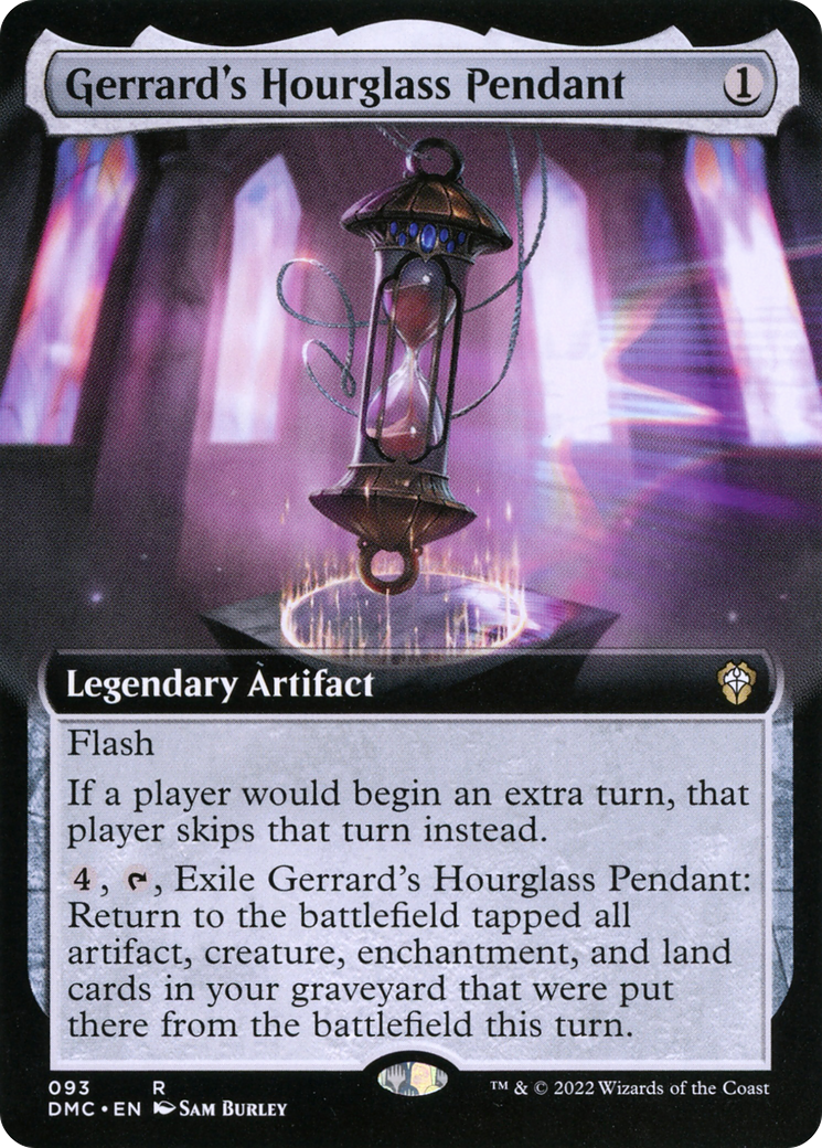 Gerrard's Hourglass Pendant (Extended Art): (Extended Art) [Dominaria United Commander]