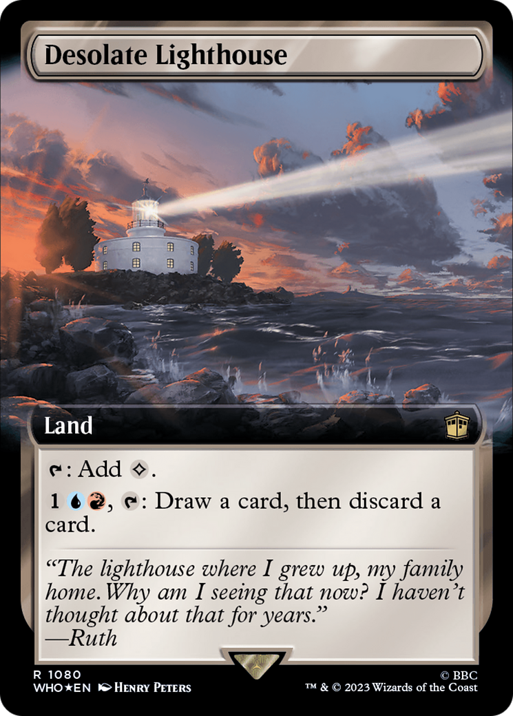 Desolate Lighthouse (Extended Art) (Surge Foil): (Extended Art) [Doctor Who] Foil