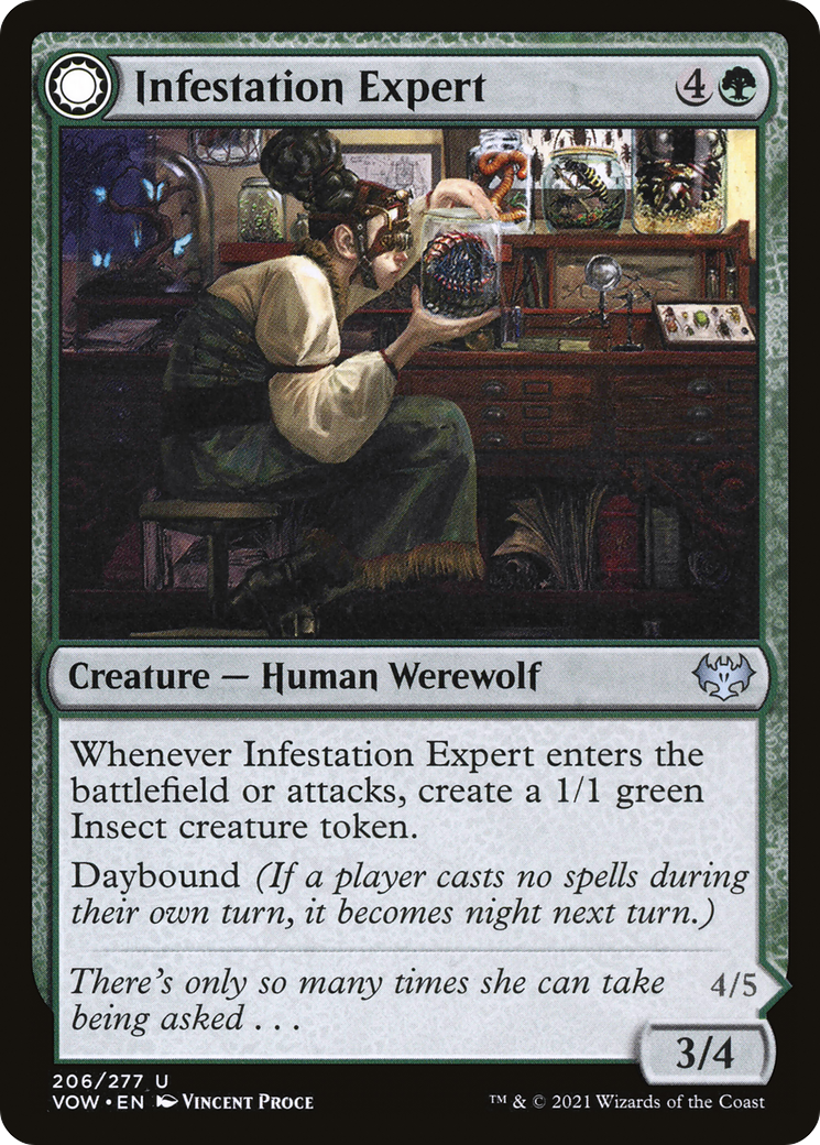 Infestation Expert: (Double Faced Transform) [Innistrad: Crimson Vow]