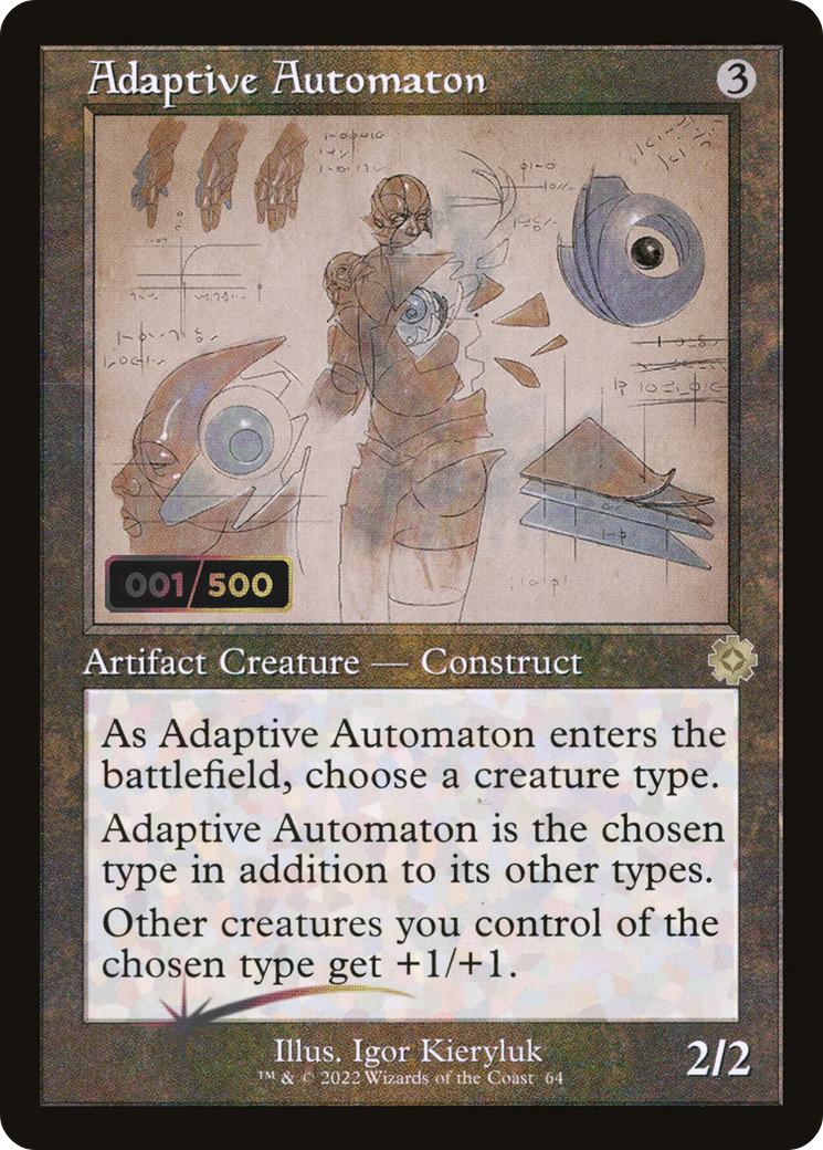 Adaptive Automaton (Schematic) (Serial Numbered) - The Brothers' War Retro Artifacts Foil