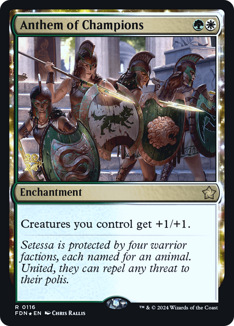 Anthem of Champions - Foundations Promos: (enchantment) Foil