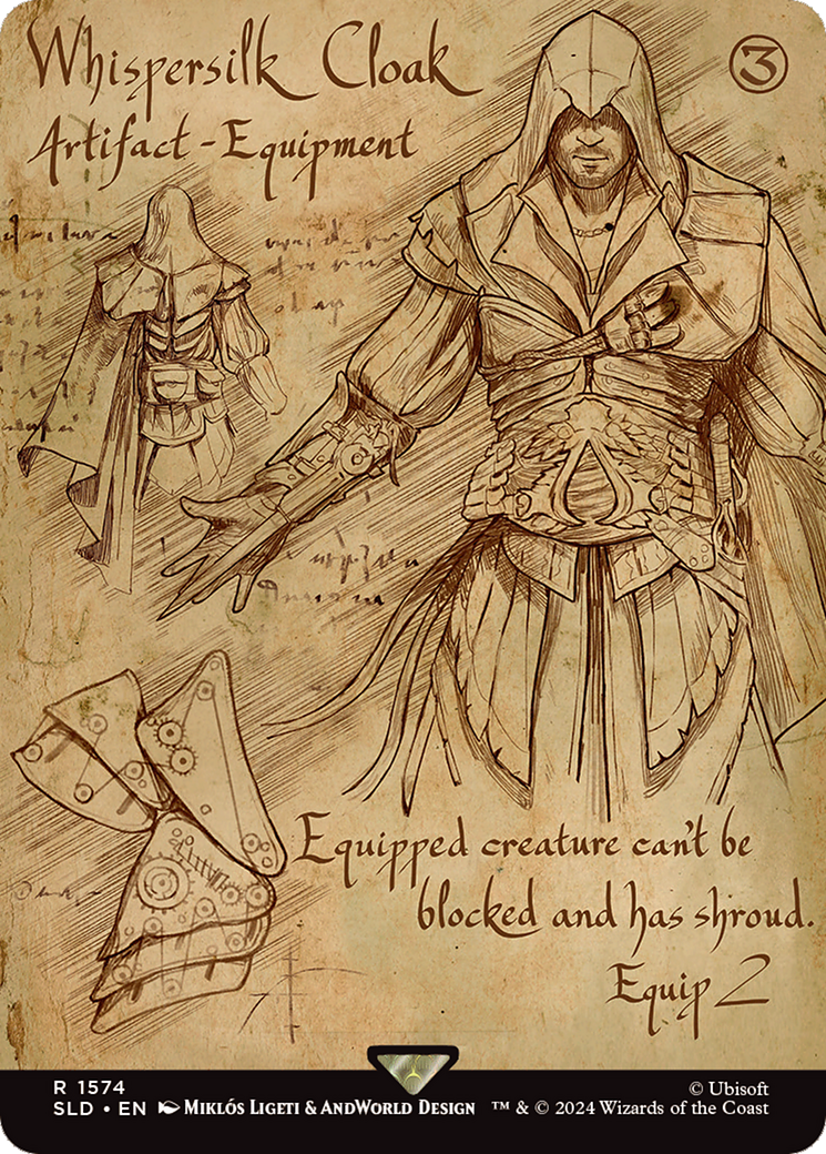 Whispersilk Cloak [Secret Lair Drop] (Borderless)