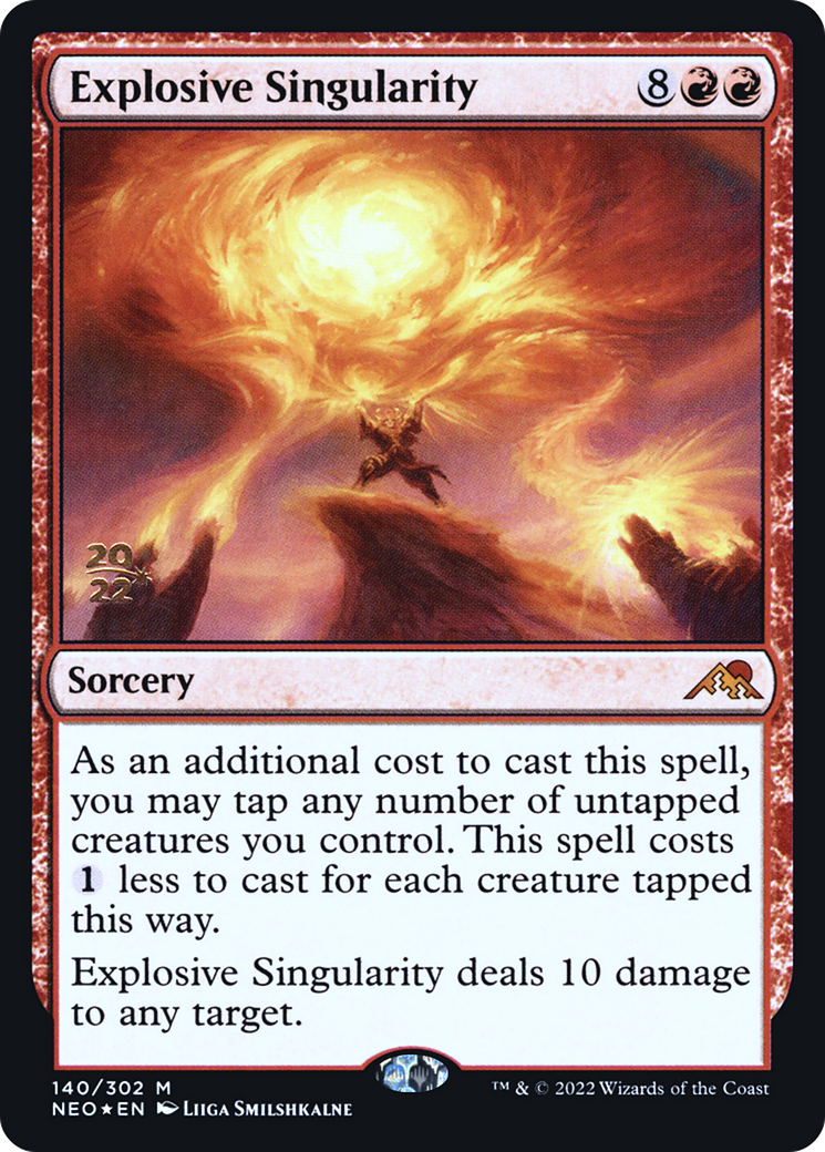 Explosive Singularity [Kamigawa: Neon Dynasty Promos] Foil