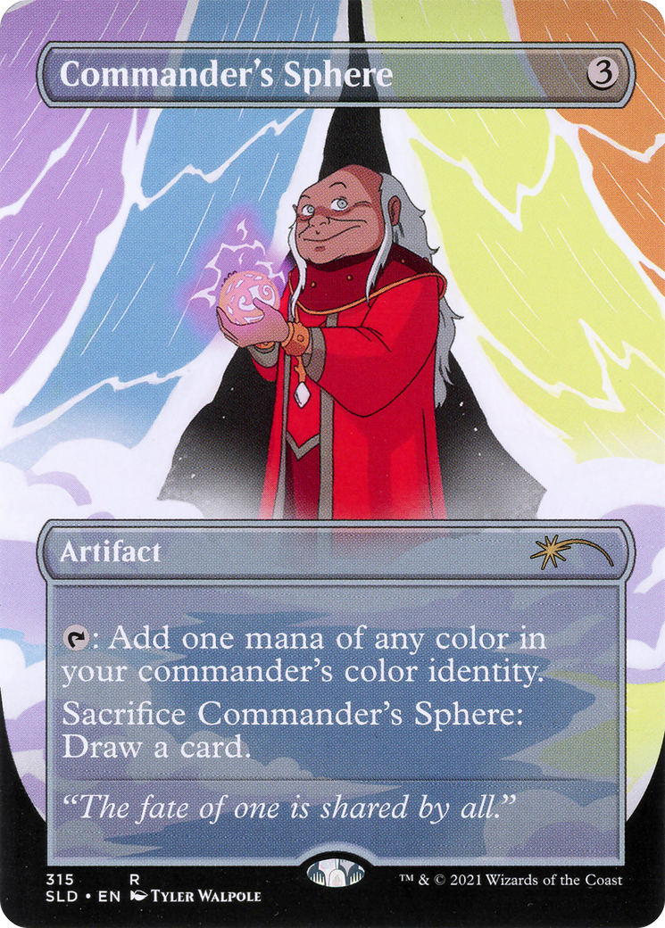 Commander's Sphere (315) (Borderless) [Secret Lair Drop]