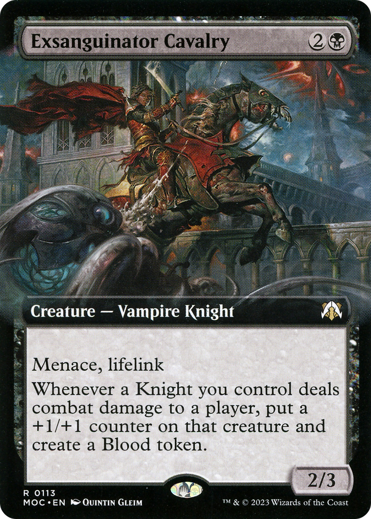 Exsanguinator Cavalry (Extended Art) - [March of the Machine Commander]: (Extended Art)