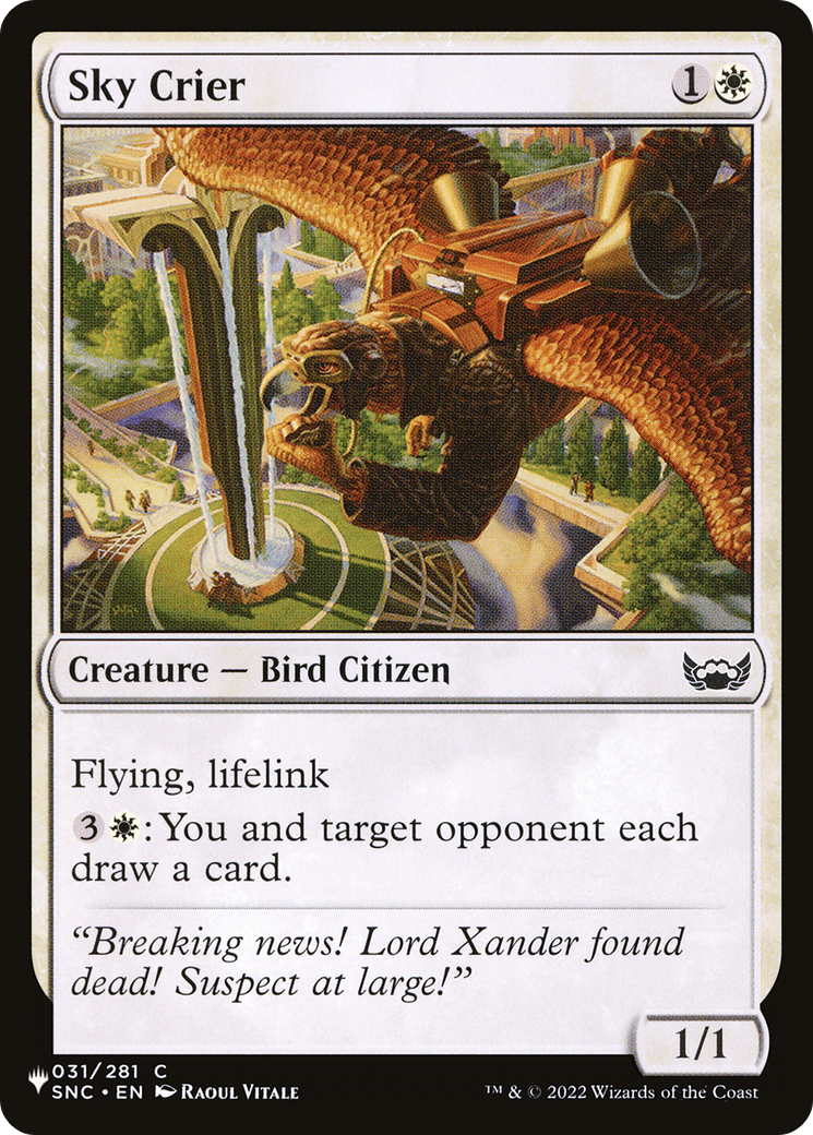 Sky Crier - [The List]