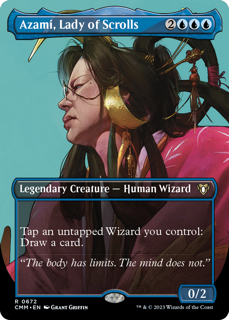 Azami, Lady of Scrolls (Borderless) - Commander Masters